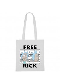 Бяла памучна торбичка FREE RICK 